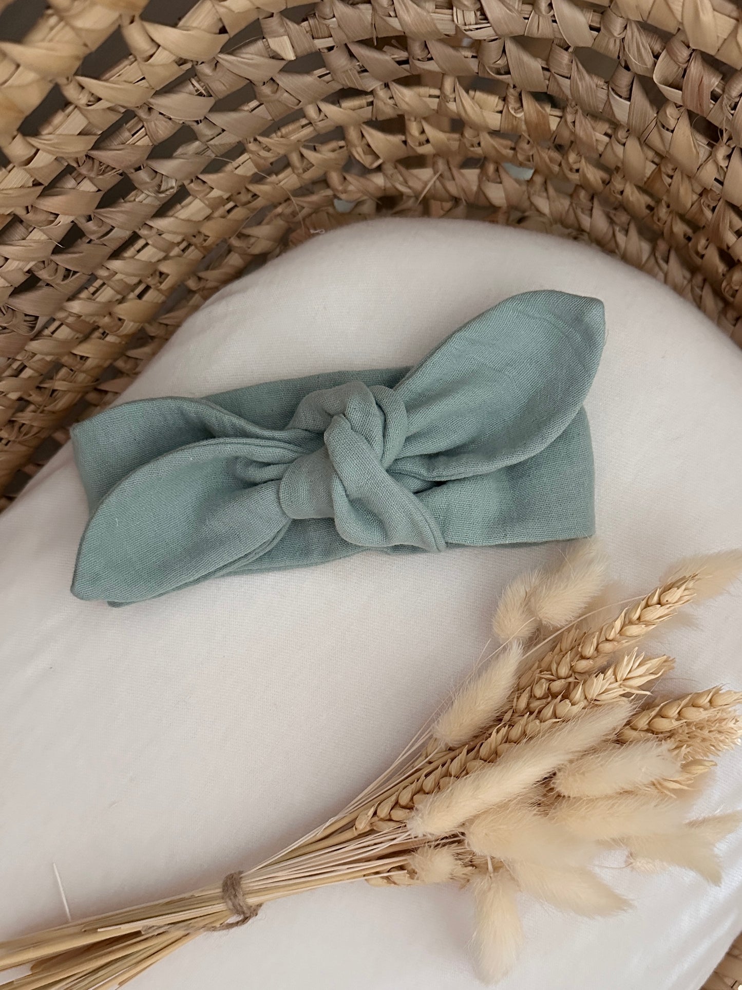 Bandeau bébé - Vert sauge