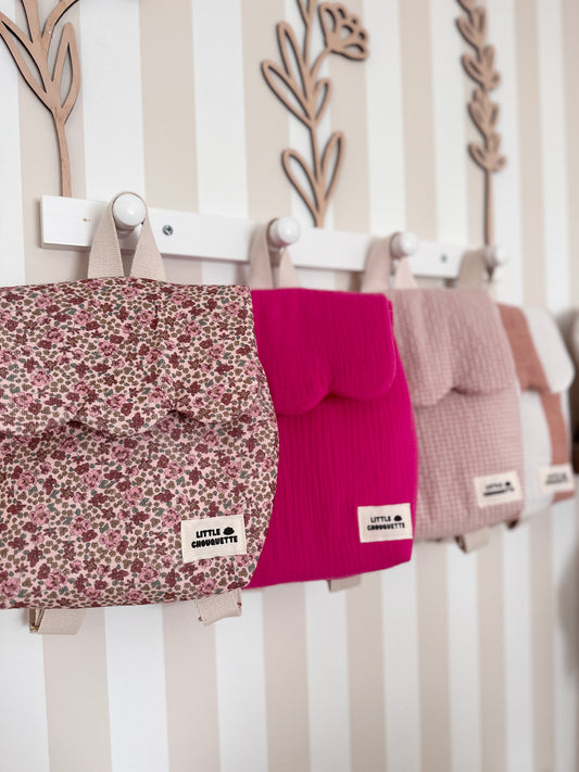 Sac à dos bébé personnalisable - Rose Fuschia