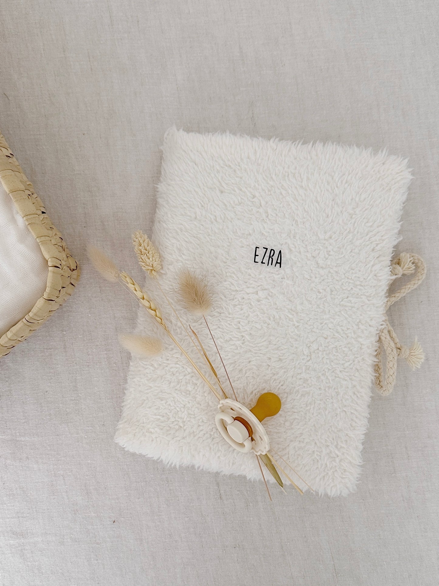 Protège carnet de santé - Moumoute écru