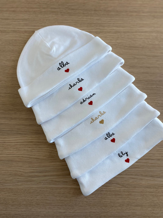 Bonnet naissance personnalisé
