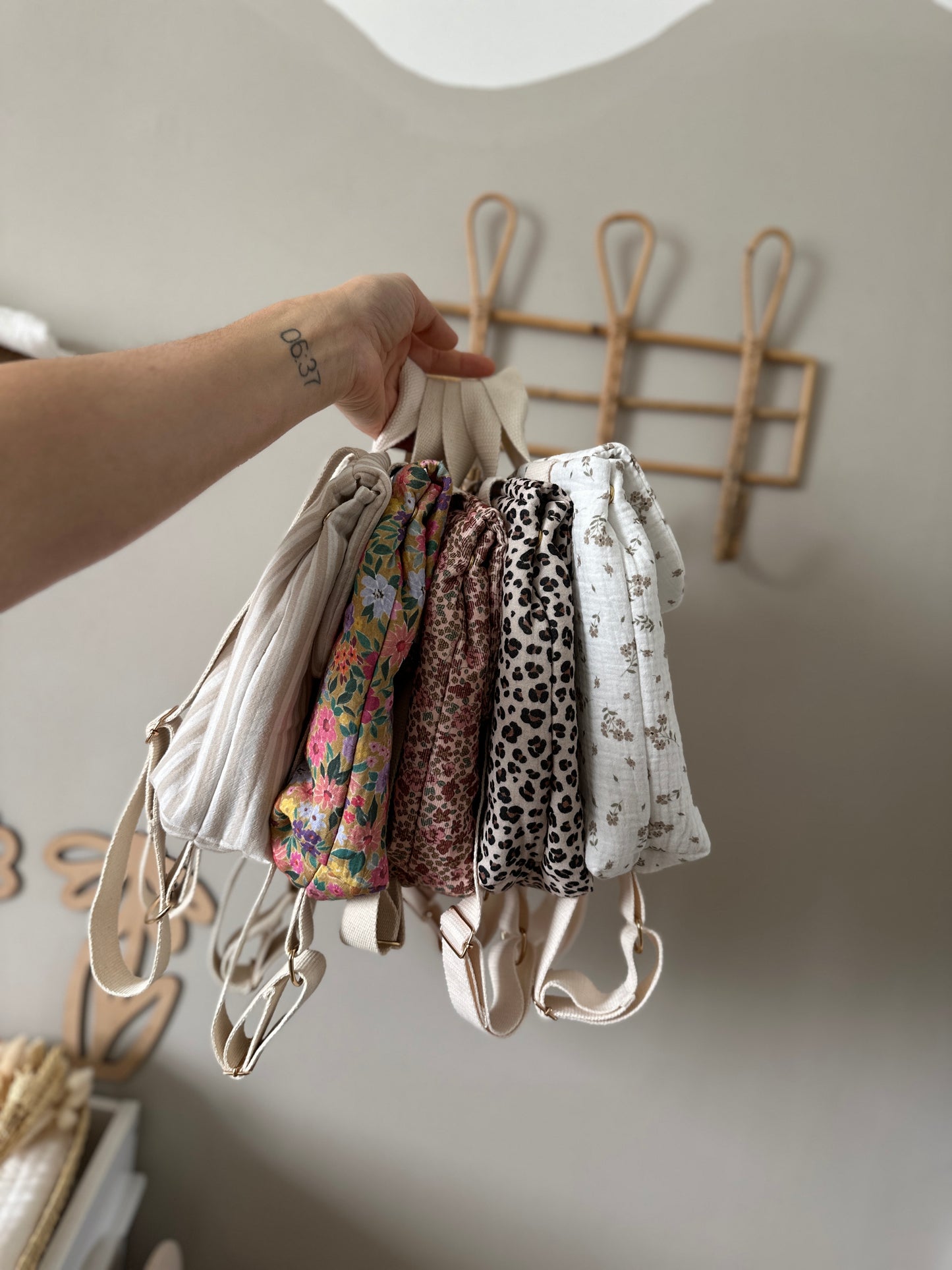 Sac à dos bébé personnalisable -  Tissus au choix