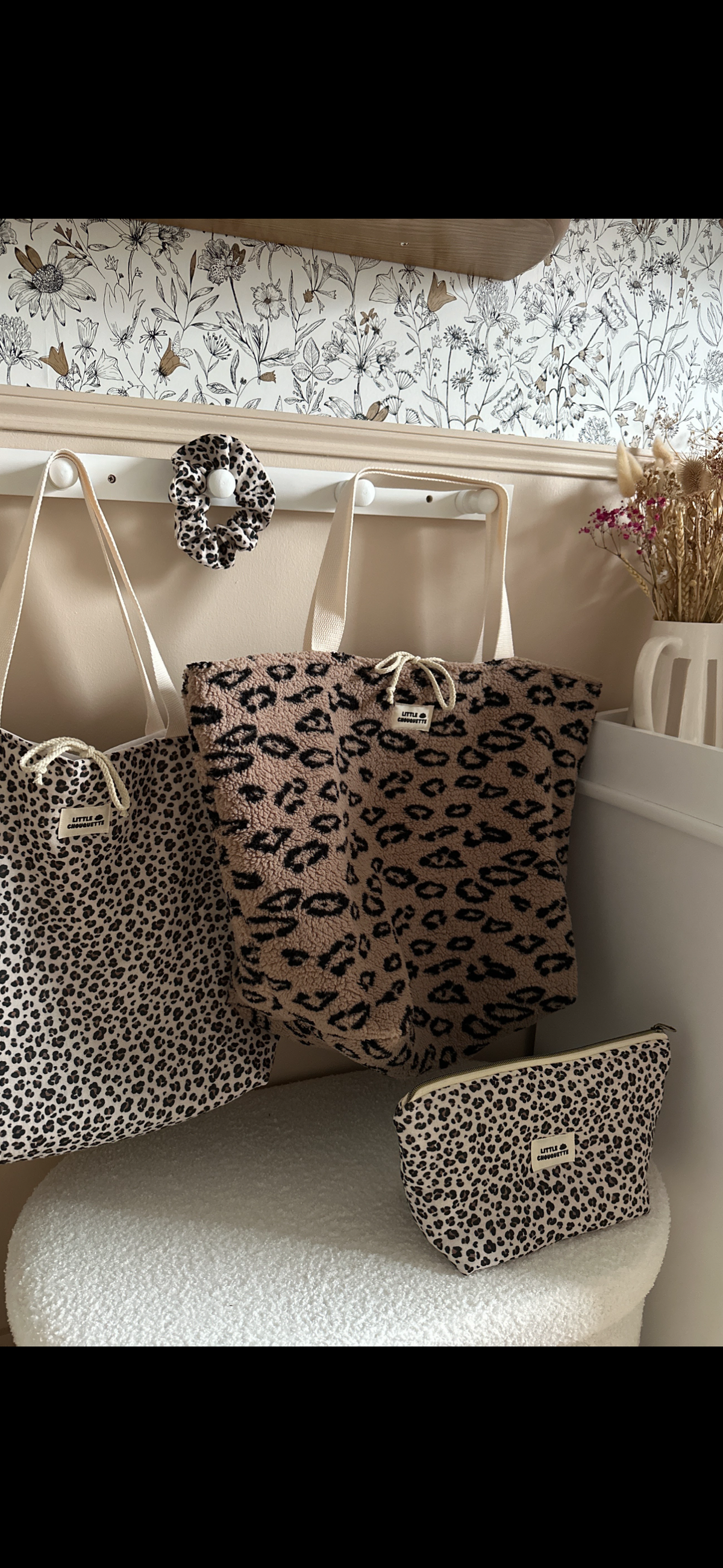 Sac cabas XL - moumoute léopard