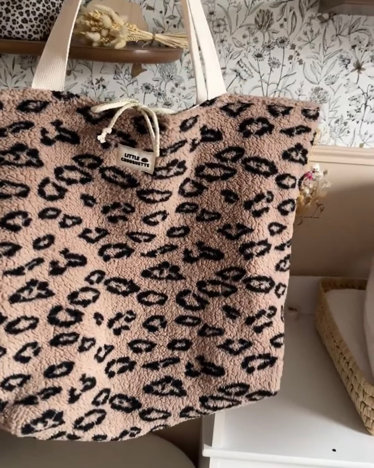 Sac cabas XL - moumoute léopard