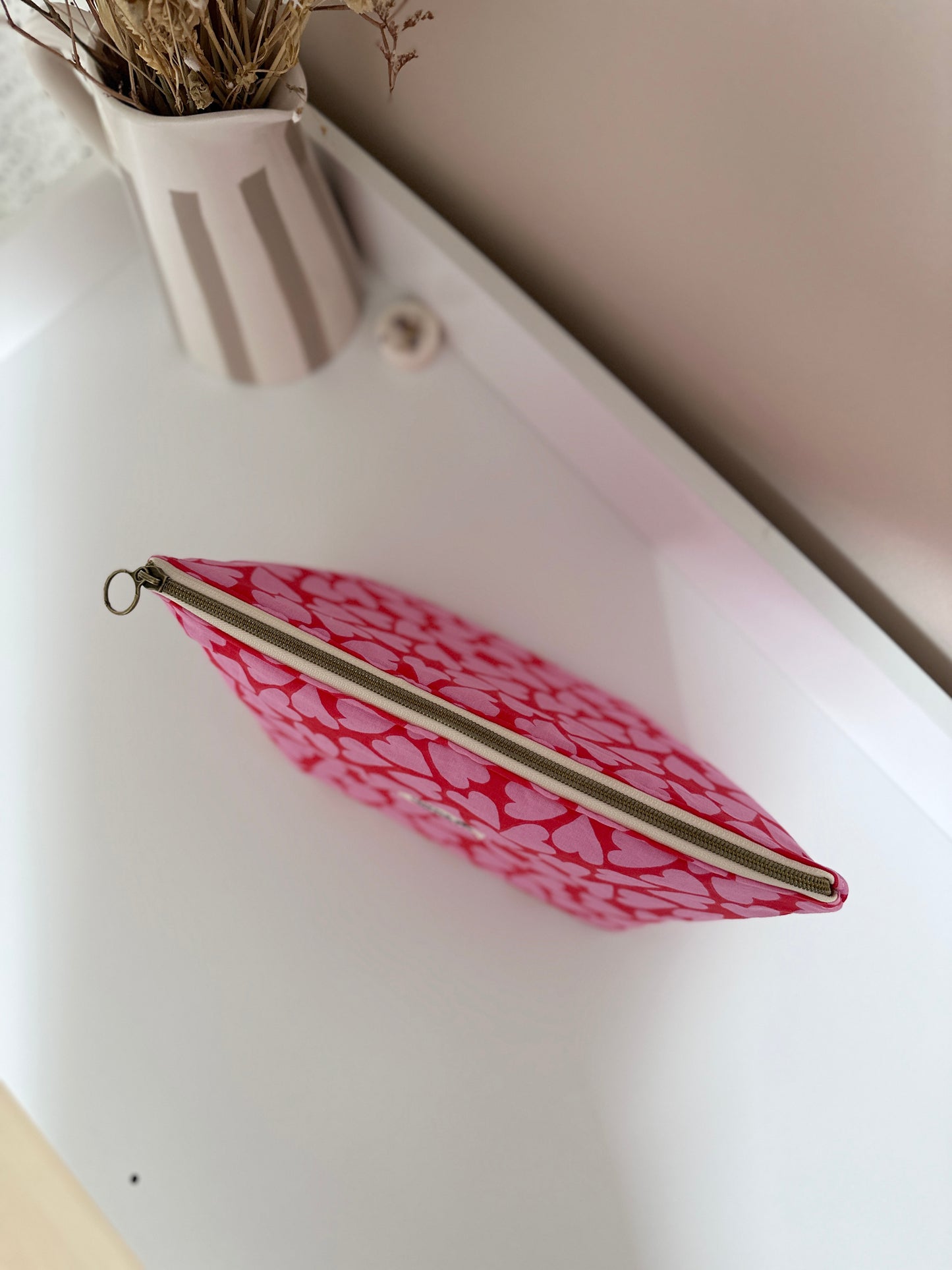 Trousse de toilette - Coeurs roses