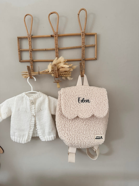 Sac à dos bébé personnalisable - Moumoute crème