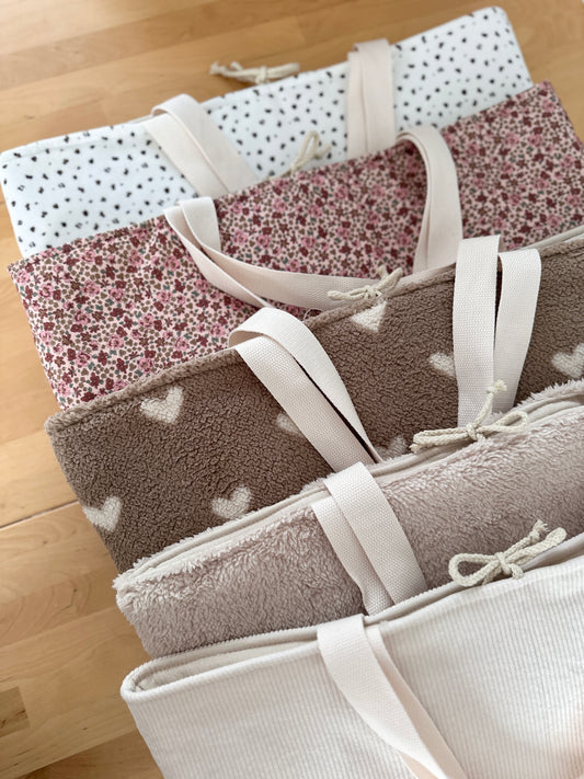 Sac cabas XL - Velours côtelé beige