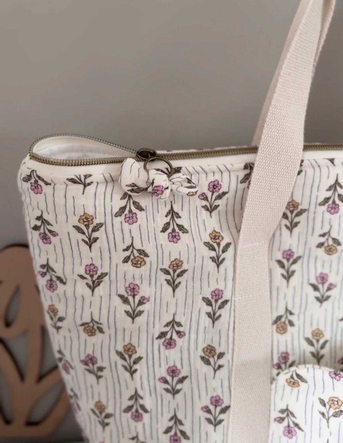 Sac à langer - tissus au choix