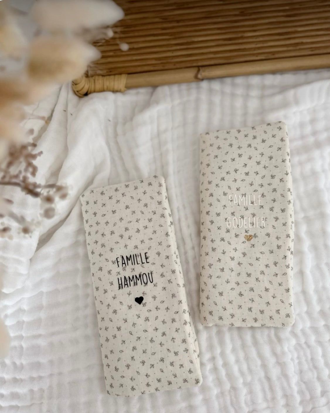 Protège livret de famille - petites feuilles