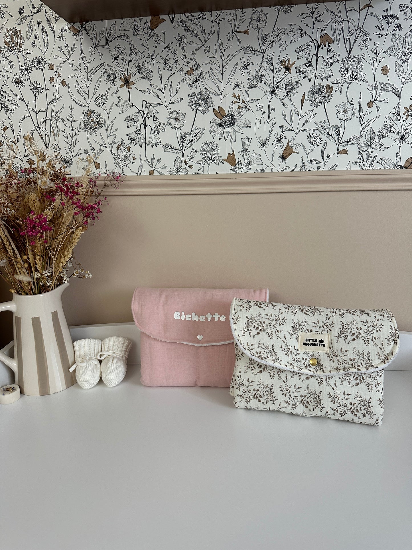 Matelas à langer - Branches beige