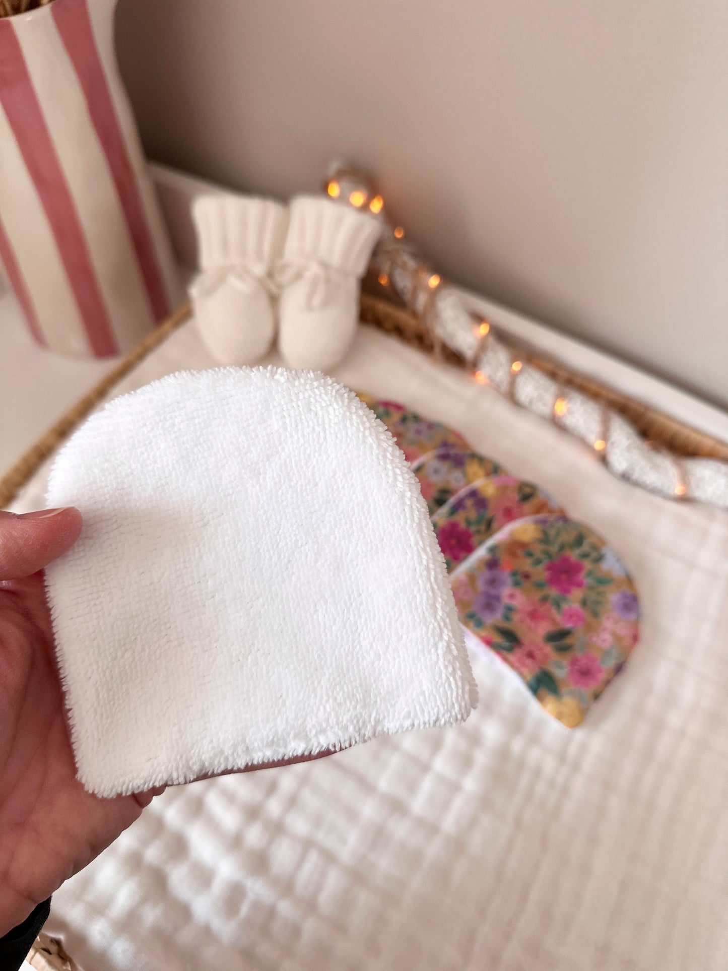 Lingettes lavables (lot de 7) - fleurs multicolores