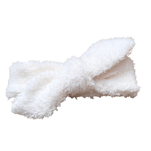 Bandeau bébé - Moumoute blanche