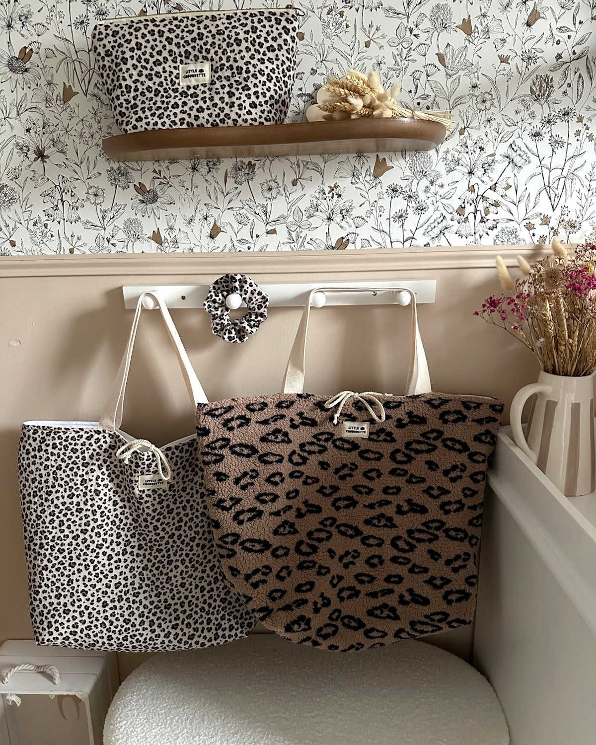 Sac cabas XL - moumoute léopard