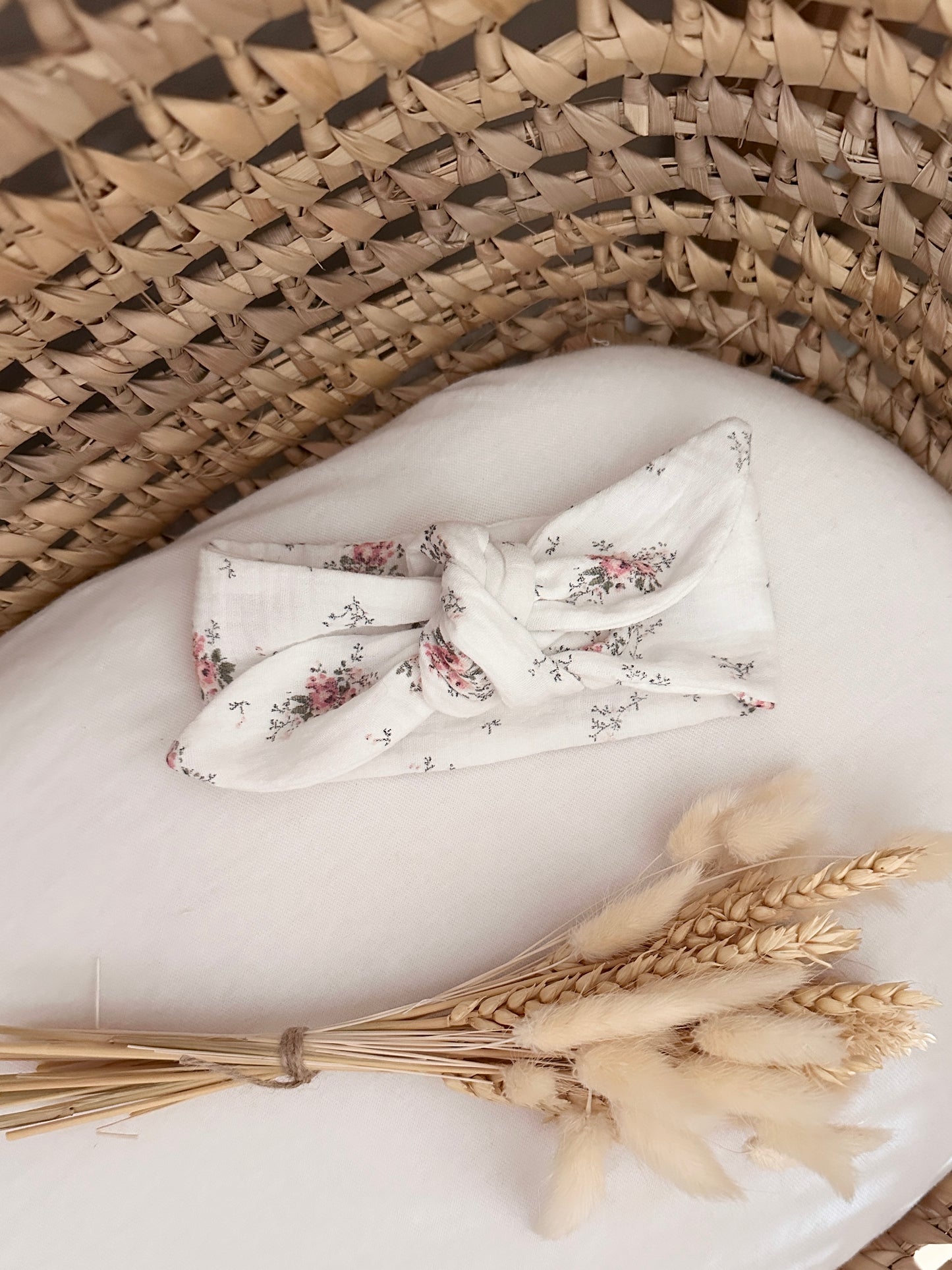 Bandeau bébé - Fleurs romantiques