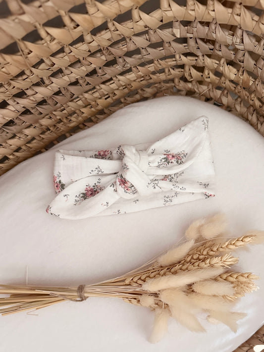 Bandeau bébé - Fleurs romantiques