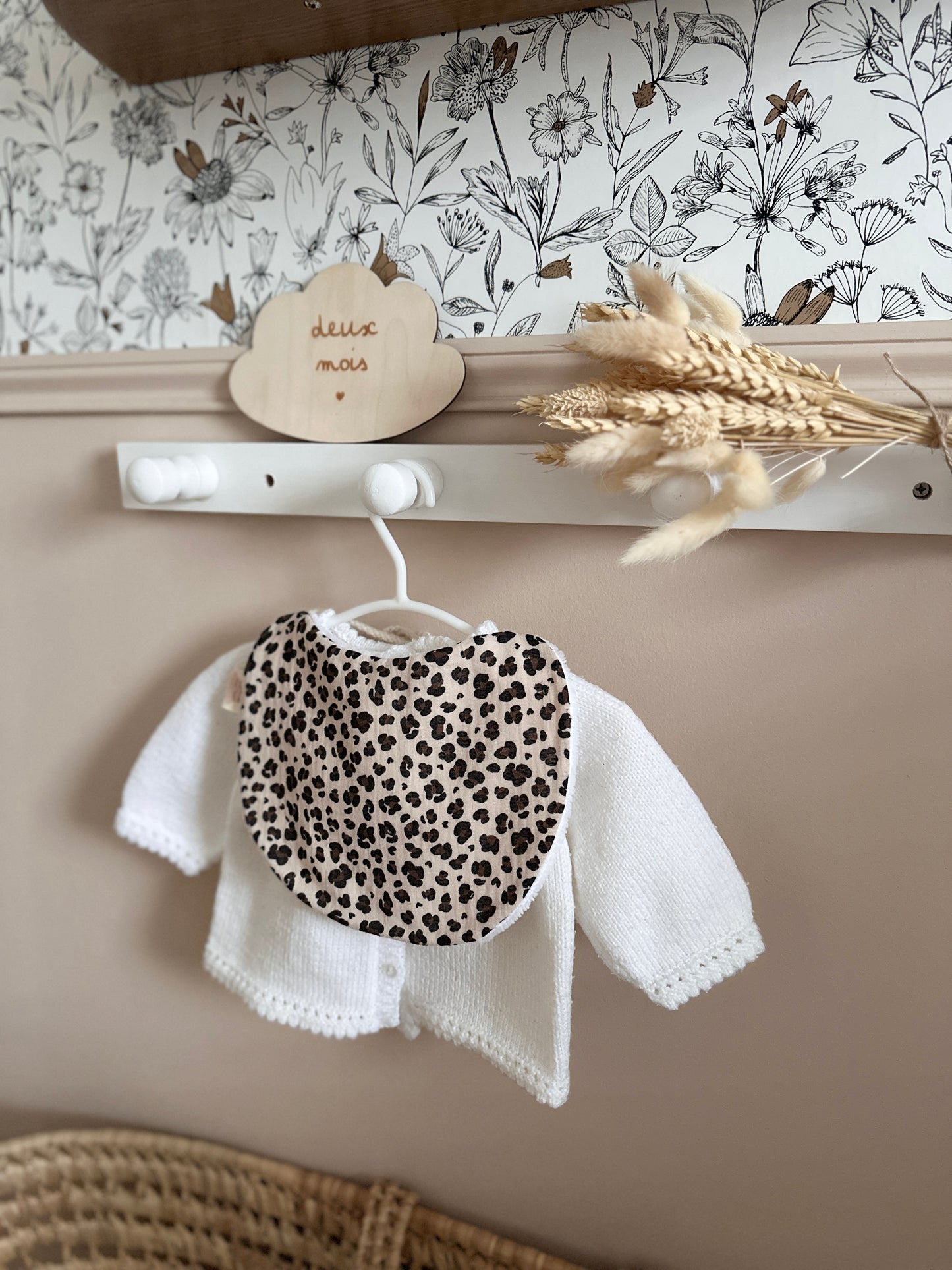 Bavoir rond - tissus au choix