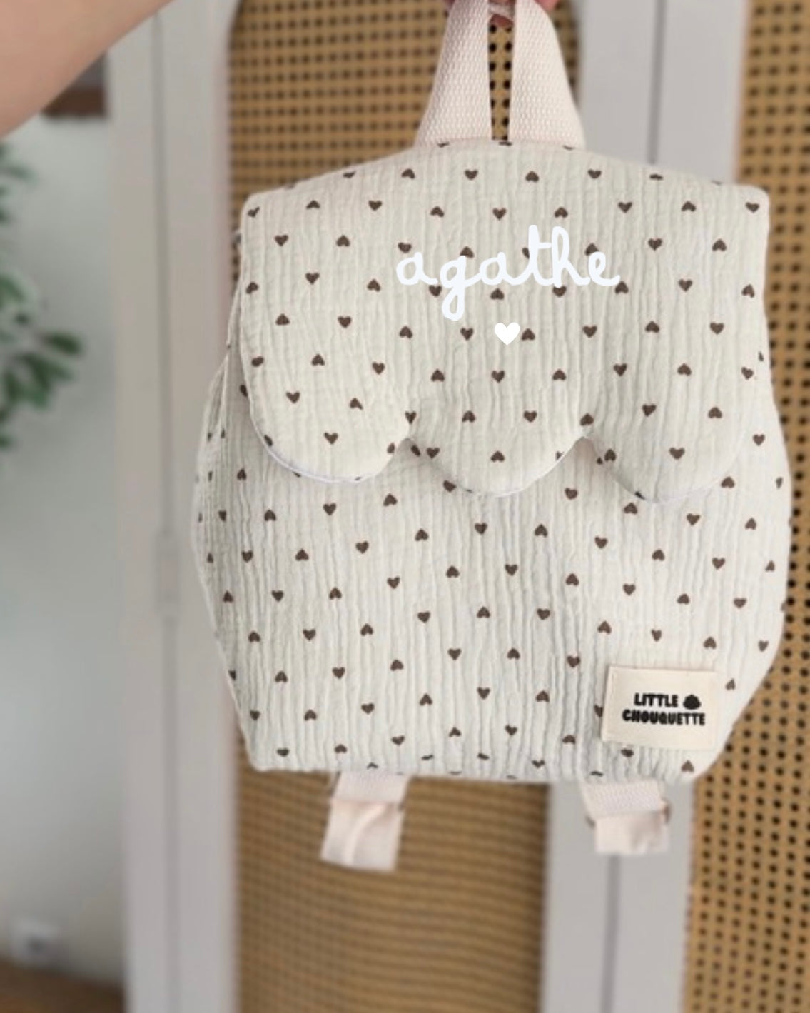 Sac à dos bébé personnalisable -  Tissus au choix