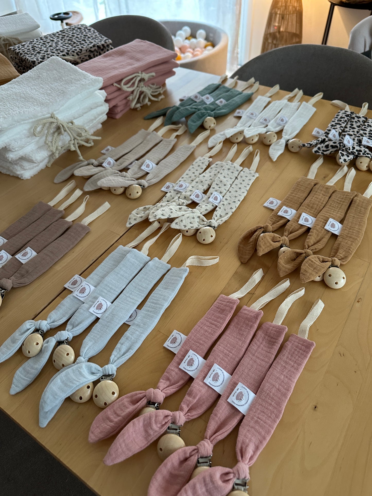 Attache tétine personnalisé - Moka