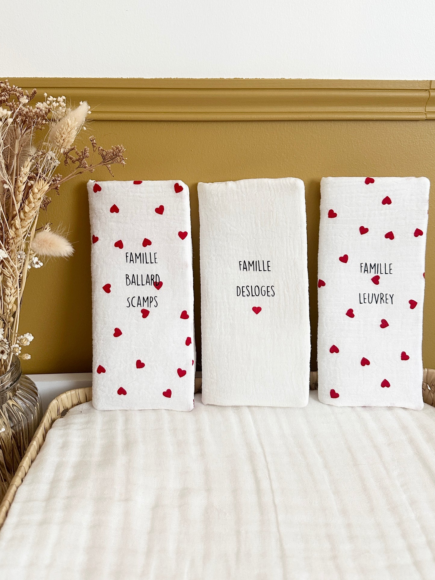 Protège livret de famille - Coeurs