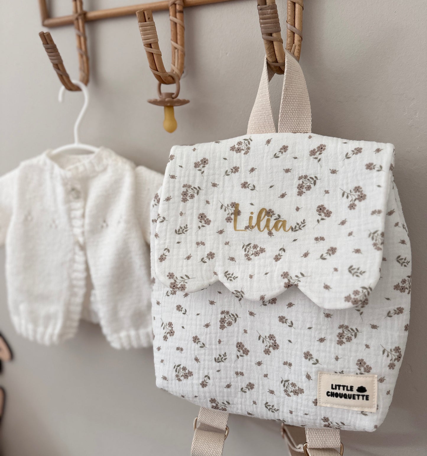 Sac à dos bébé personnalisable -  Tissus au choix