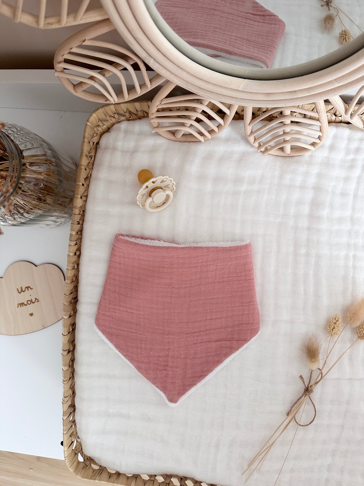 Bavoir bandana - tissus au choix