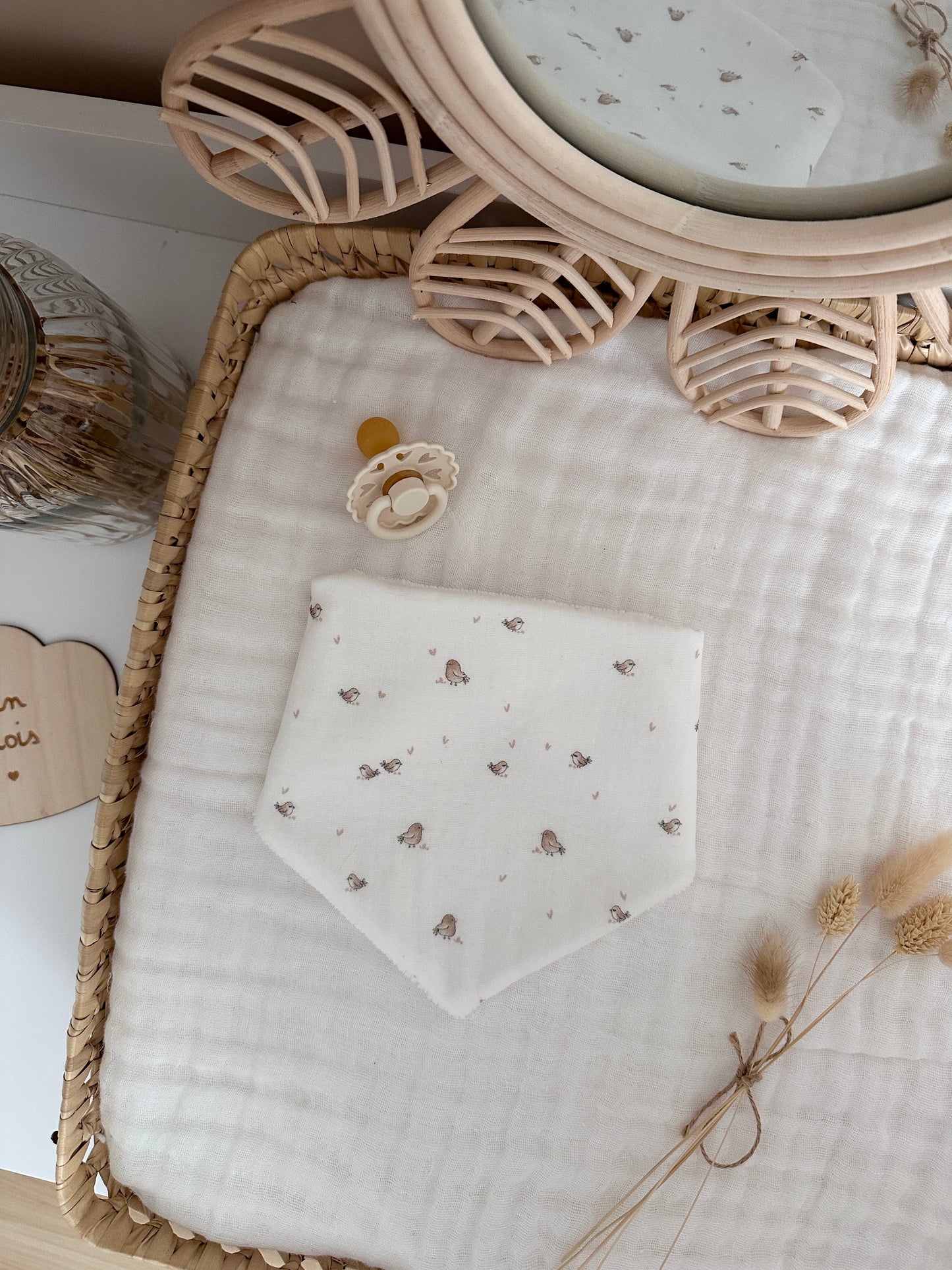 Bavoir bandana - Oiseaux