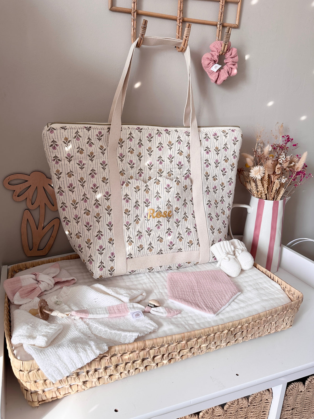 Sac à langer - tissus au choix