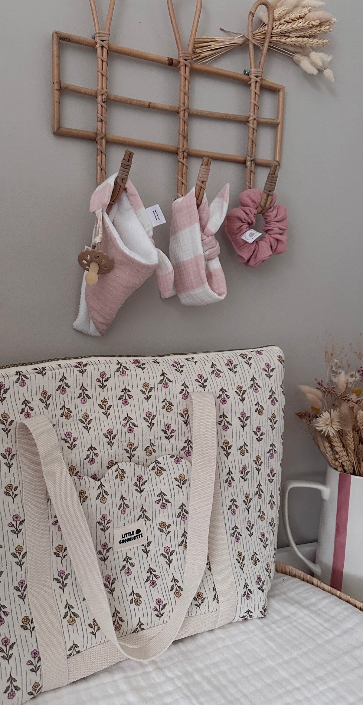 Sac à langer - tissus au choix