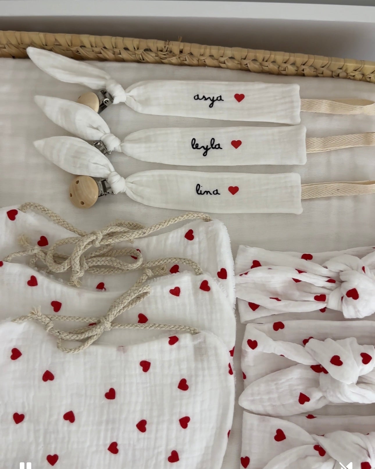 Attache tétine personnalisé - Blanc