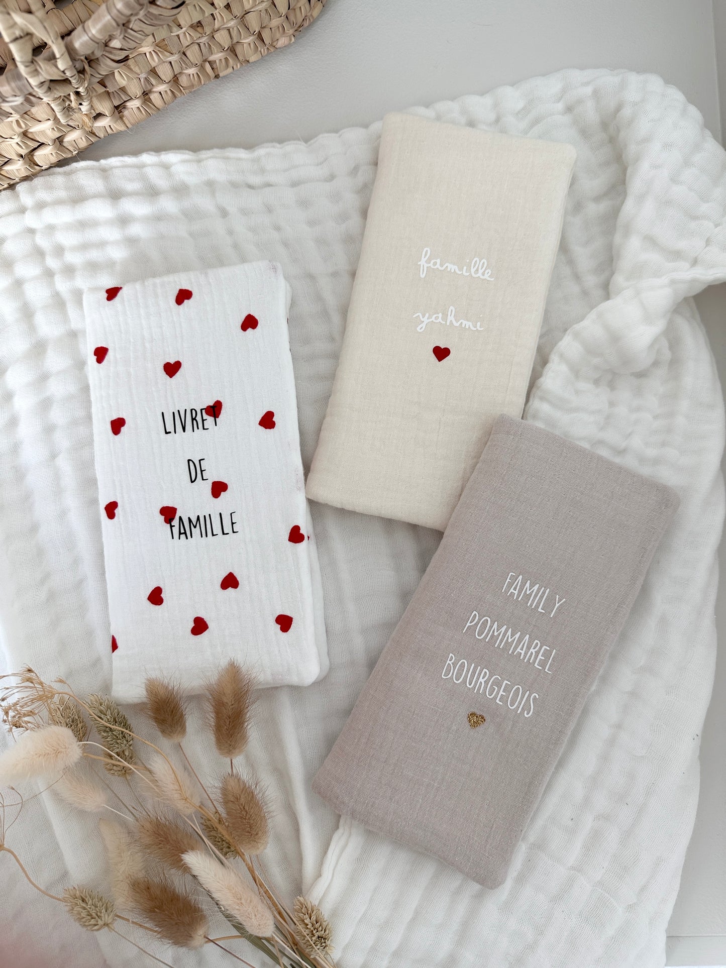 Protège livret de famille - Beige