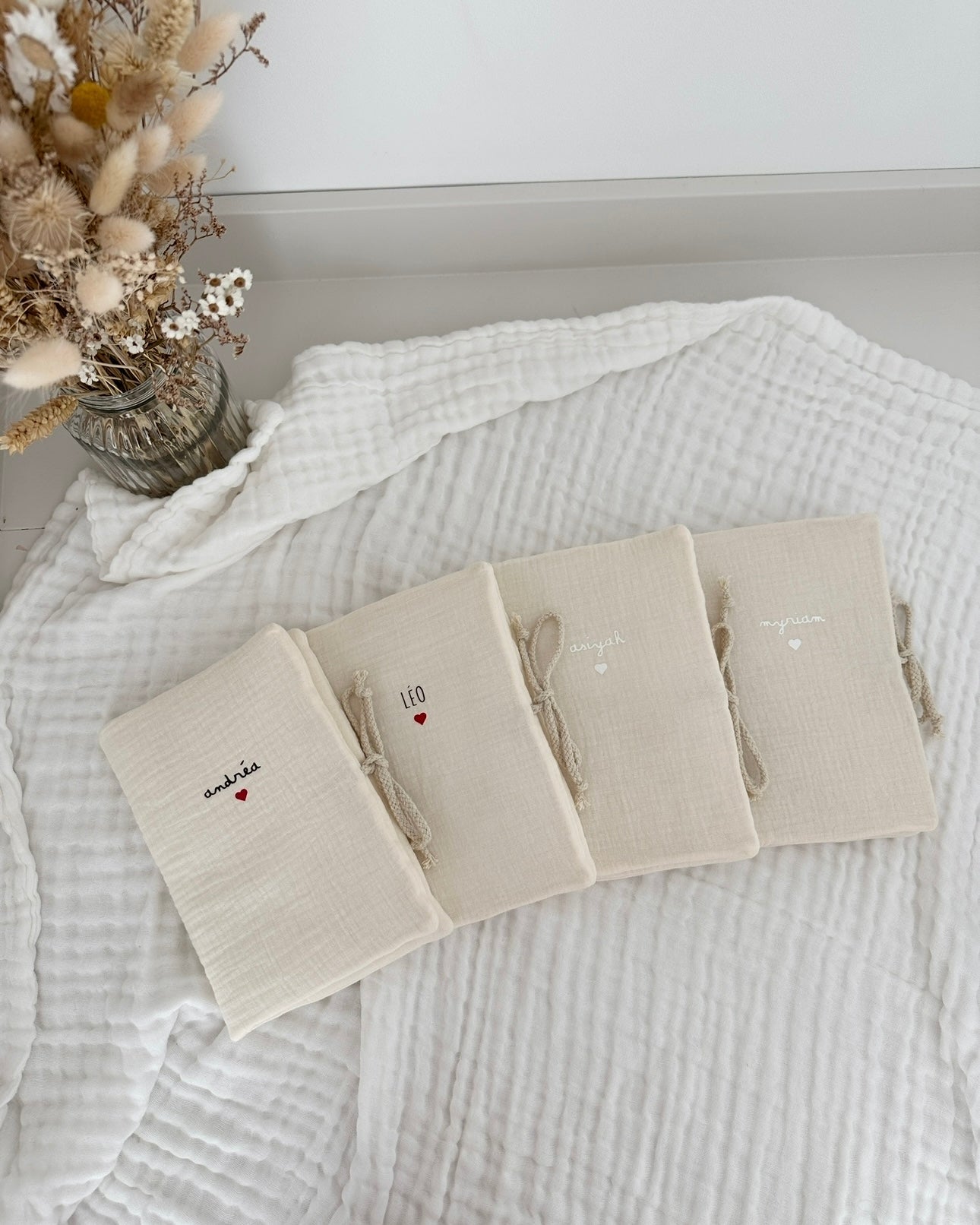 Protège carnet de santé - Beige