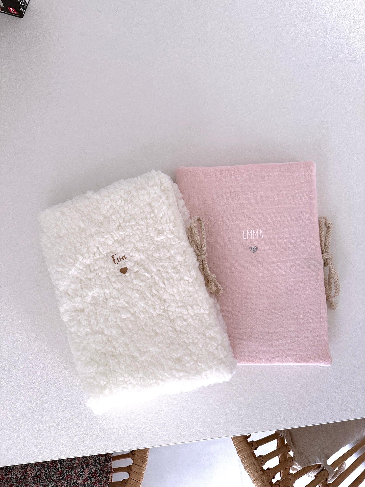 Protège carnet de santé - Moumoute écru