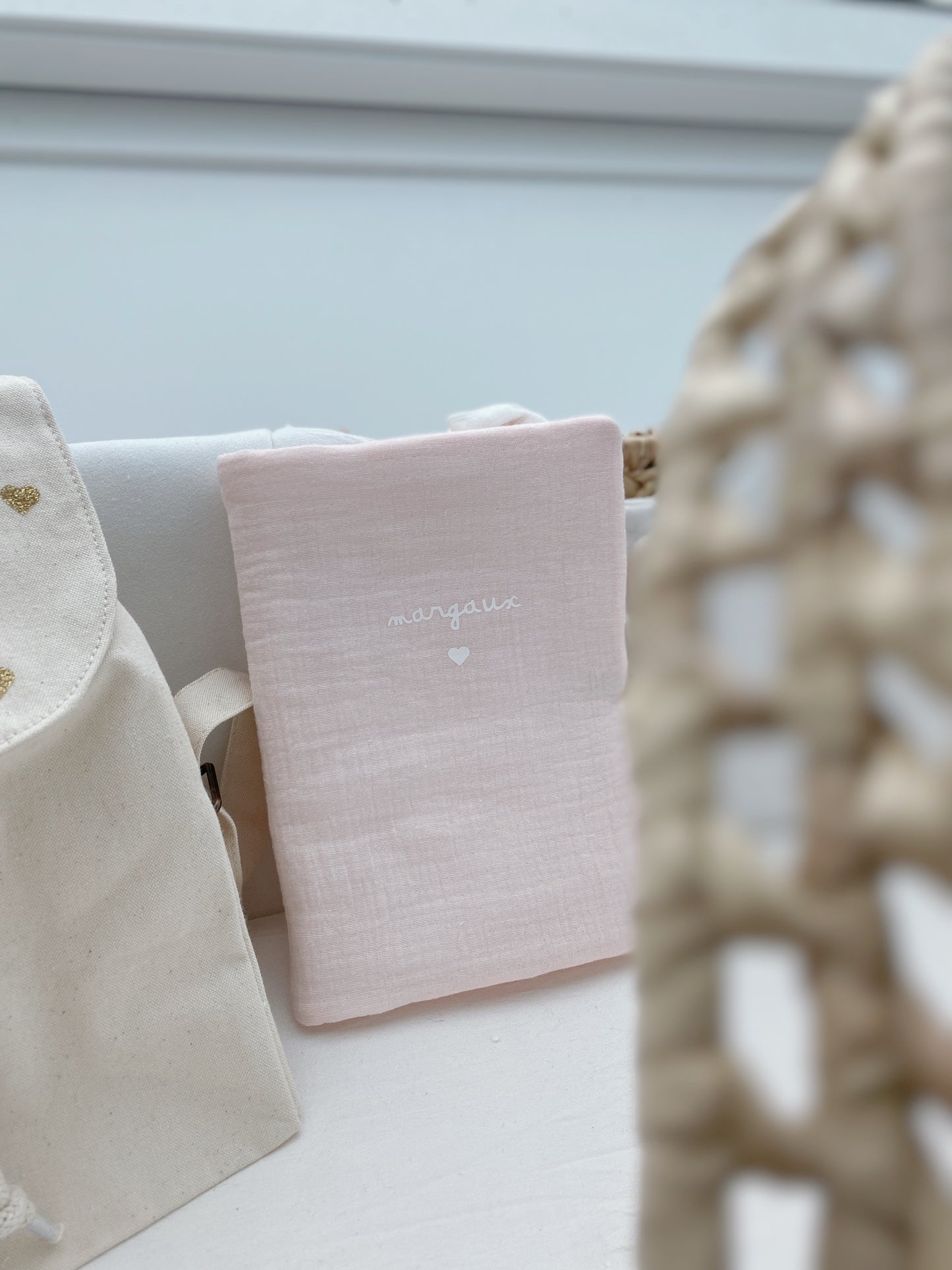 Protège carnet de santé - Rose Blush