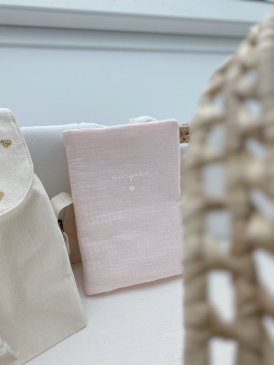 Protège carnet de santé - Rose Blush