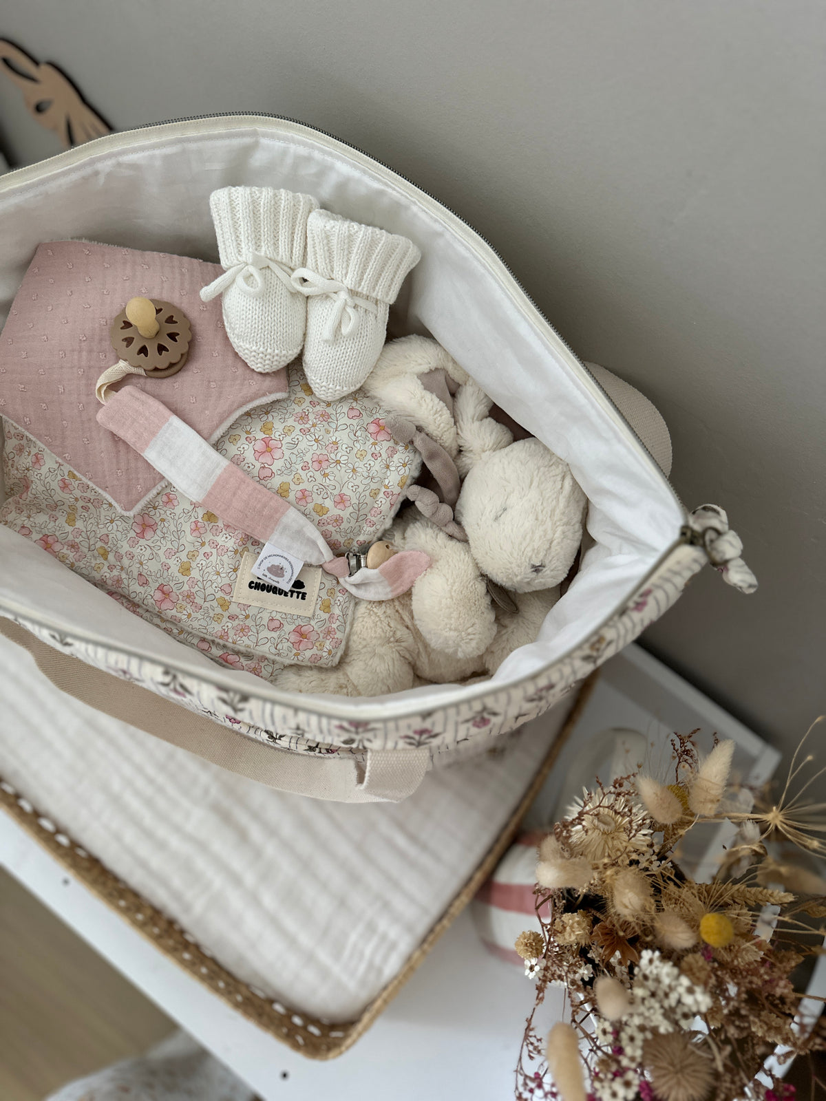 Sac à langer - tissus au choix