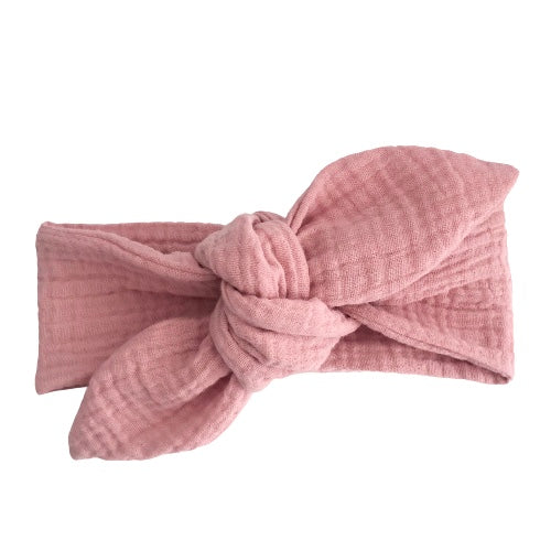 Bandeau bébé - Rose marsala