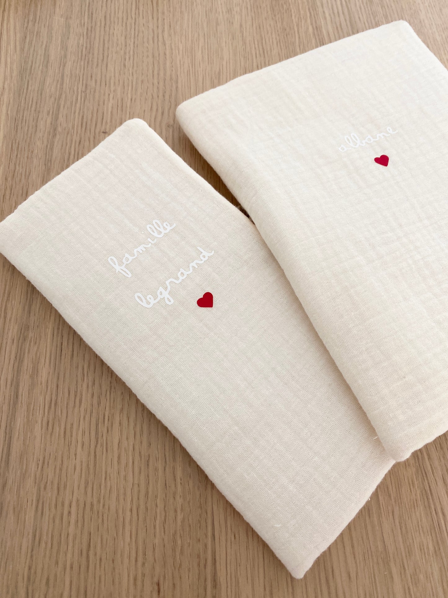 Protège livret de famille - Beige