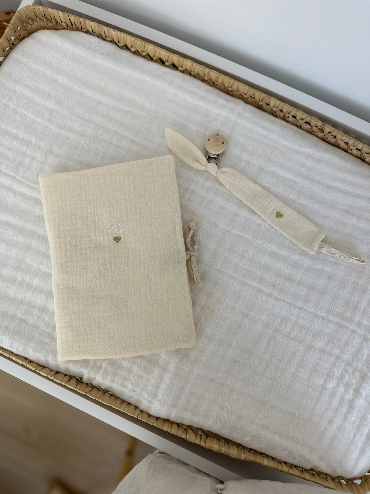 Protège carnet de santé - Beige