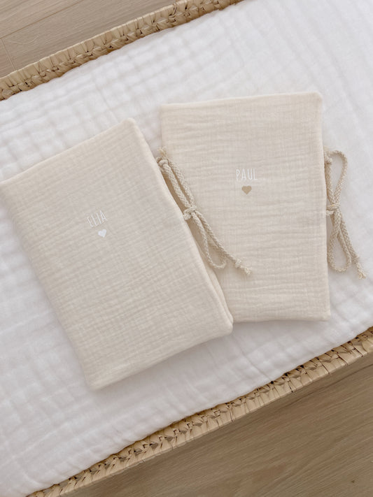 Protège carnet de santé - Beige