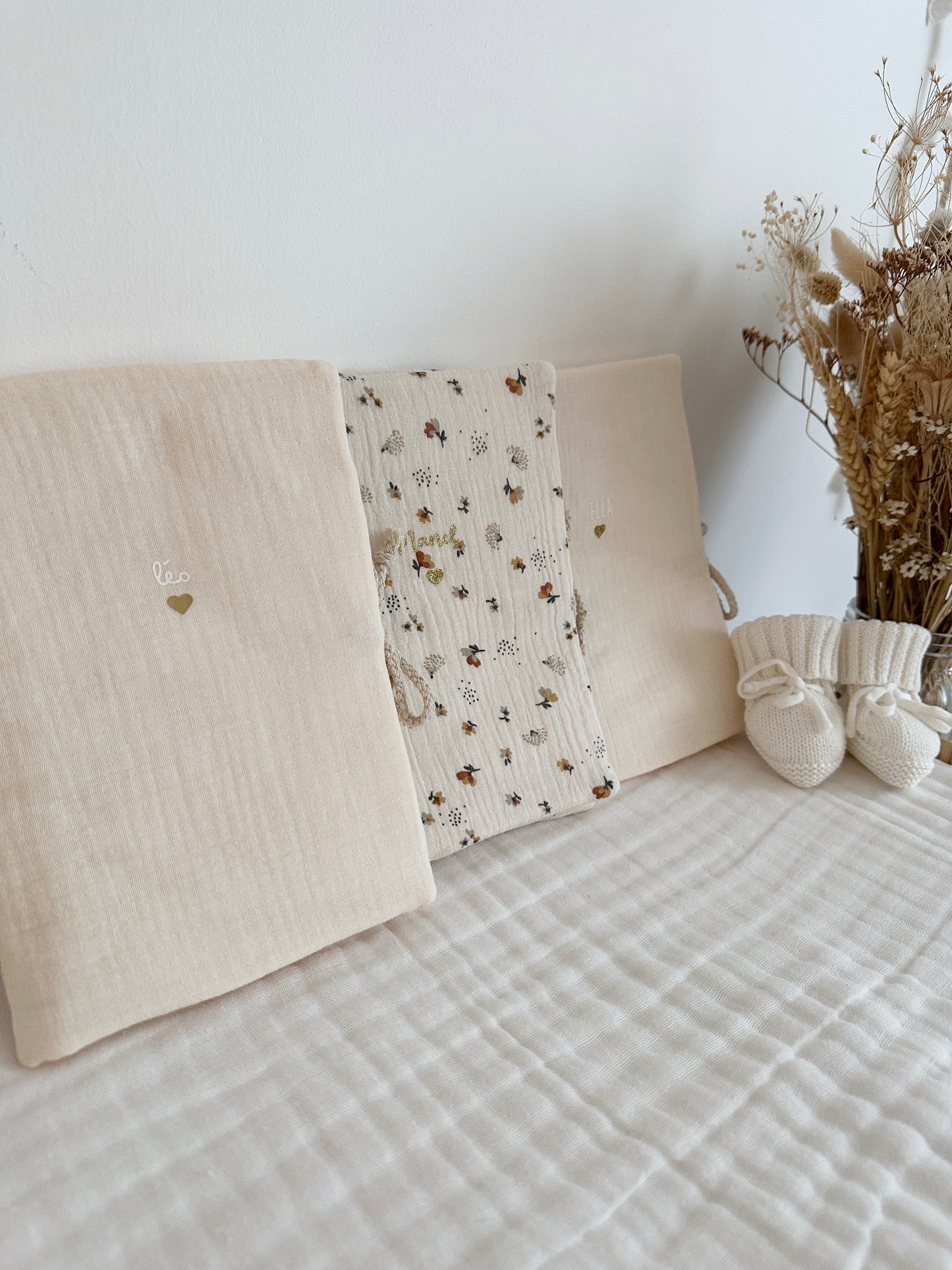 Protège carnet de santé - Beige