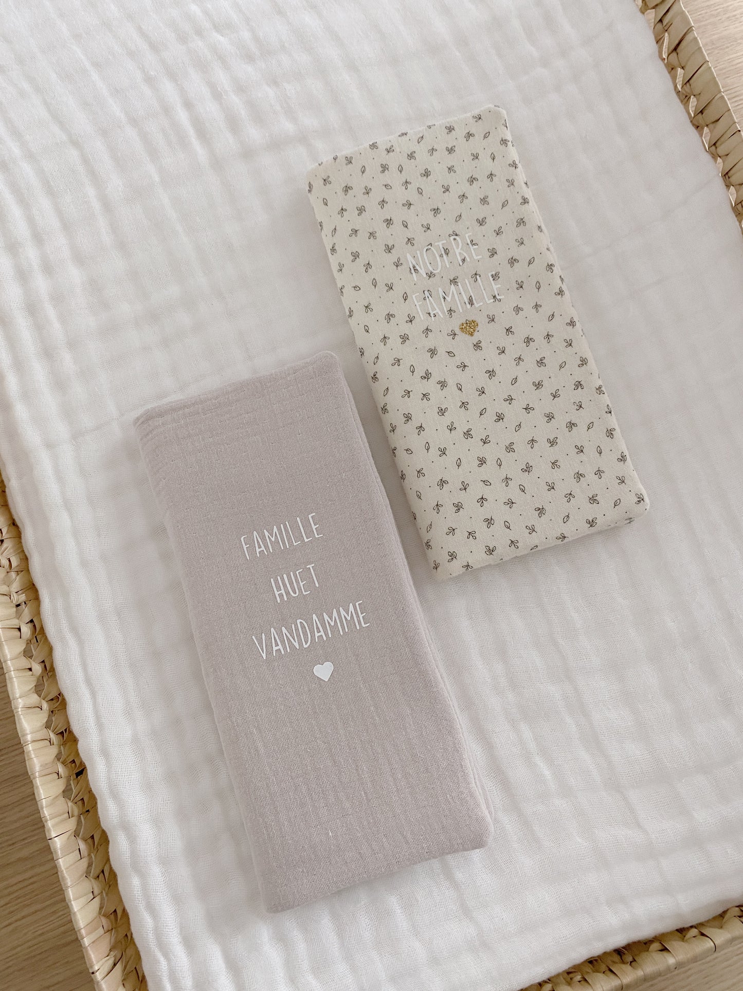 Protège livret de famille - Sable